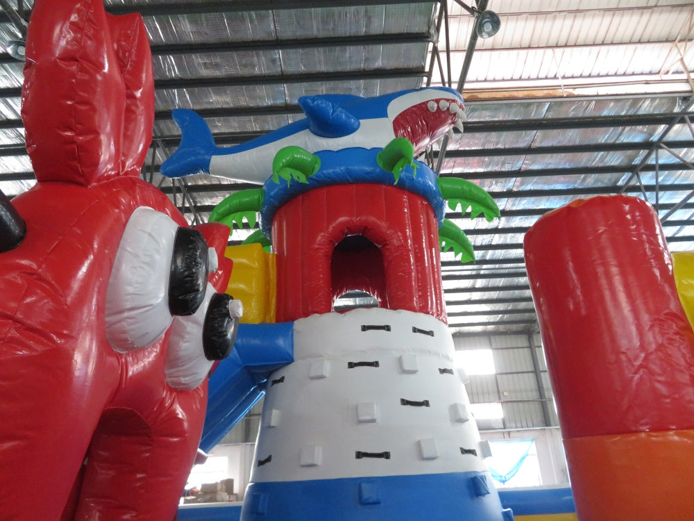 Inflatable Shark Theme Playground Funcity