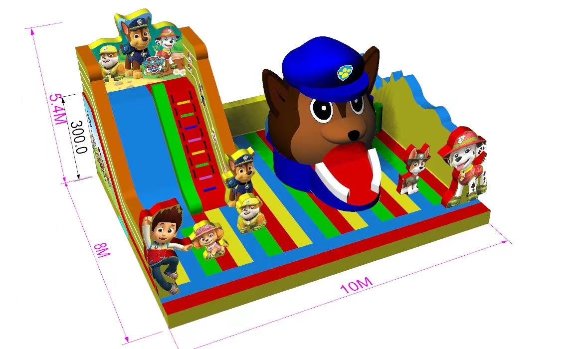 Inflatable Paw Patrol Theme Park Bouncer